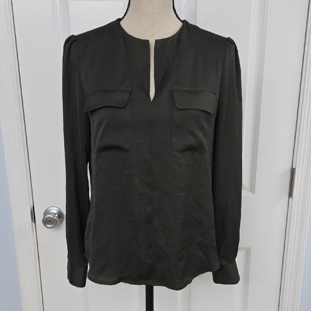 Jones New York Dark Green Blouse